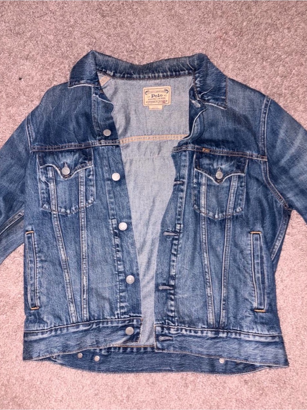 Polo by Ralph Lauren Vintage-Inspired Blue Denim Trucker Jacket